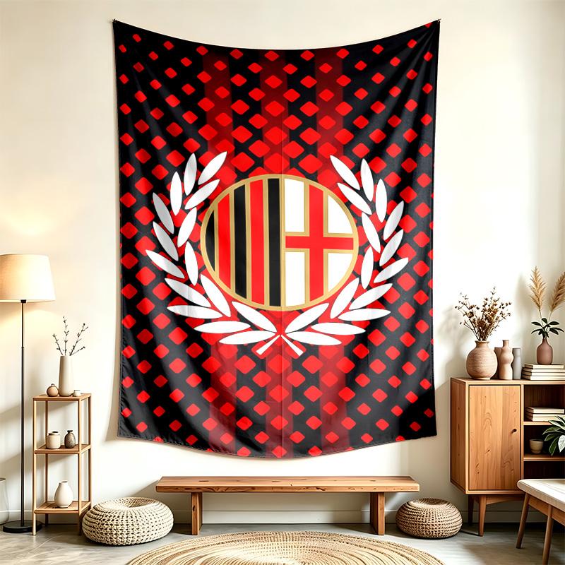 AC Milan (1) Tapestry Suitable For Decorating Homes Dorms And Bedrooms Soft To The Touch And A Perfect Gift For Friends And Family