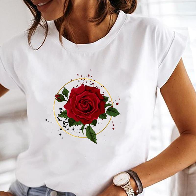 

Футболка Модная футболка Одежда 90-х годов Милая милая трендовая стильная повседневная женская футболка с коротким рукавом с принтом Женская женская футболка с графикой XXXXL