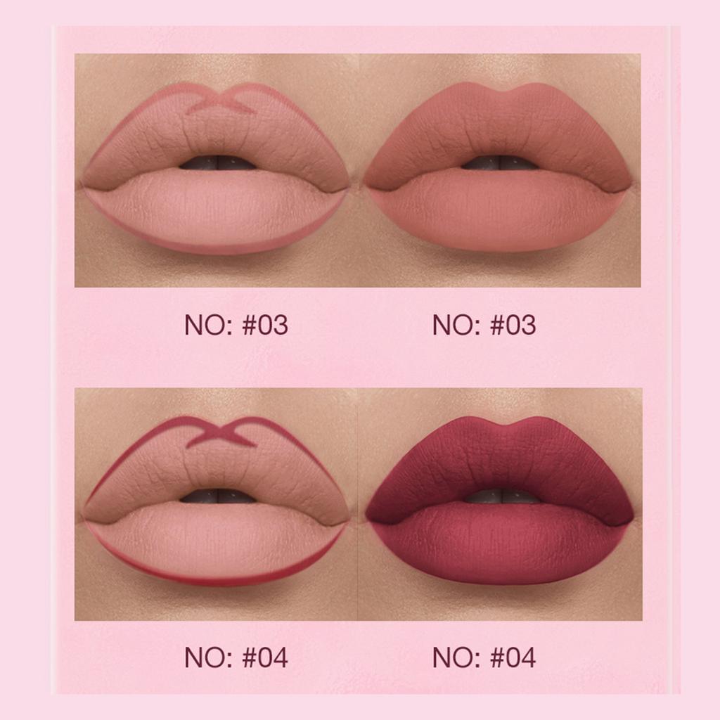 Matte Lip Gloss Lip Liner Combo 12pcs Set