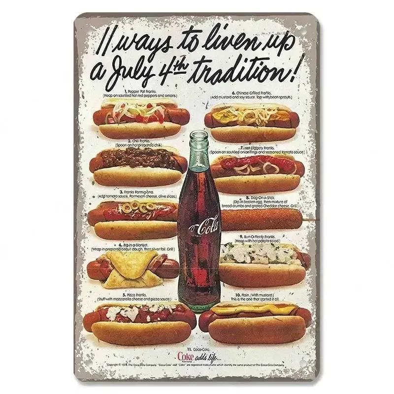 Cola Metal Tin Signs Decor Vintage Posters Girls Drink Cola Bottles Metal Plate Wall Decor Men's Hole Bar Club Restaurant Hom