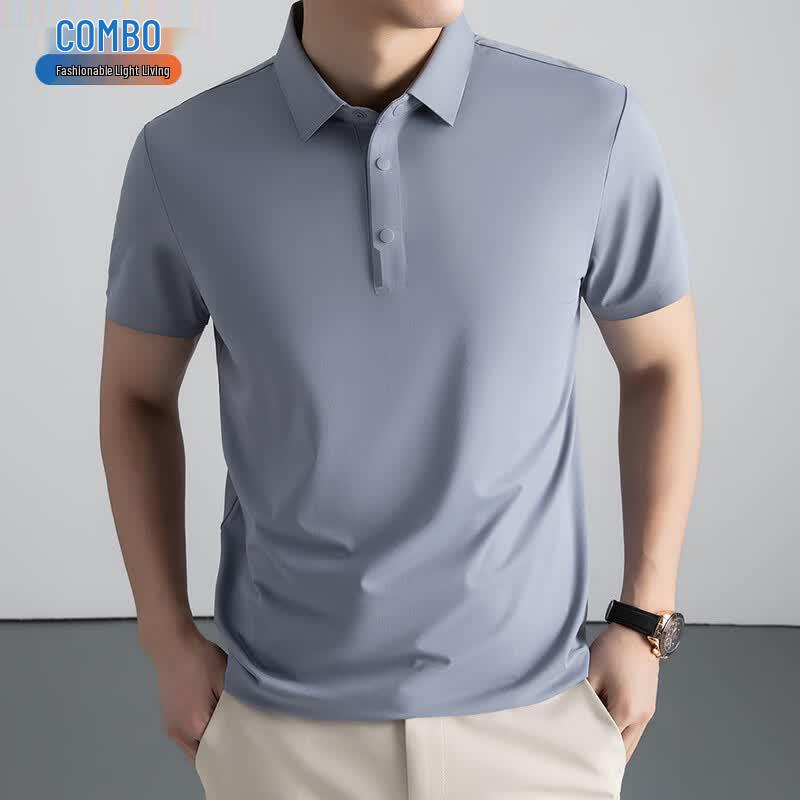 Men's Ice-Feel Business Casual Short Sleeve Polo T-shirt