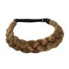 Handgeweven Drie-strengs Visgraat Vlecht Haaraccessoire Met Hoofdband