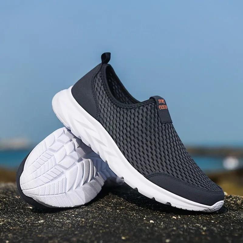 

Unisex Fashionable And Breathable Running Shoes Casual Mesh Shoes 40 чорний