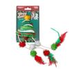 Christmas Plush Cat Toy with Catnip Durable Washable Self-Entertaining Teeth Grinding Chew Toy for Kitten Giochi Per Gatti