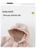 Girls' Winter Down Jacket 2025: Thick Fleece-Lined White Duck Coat for Kids