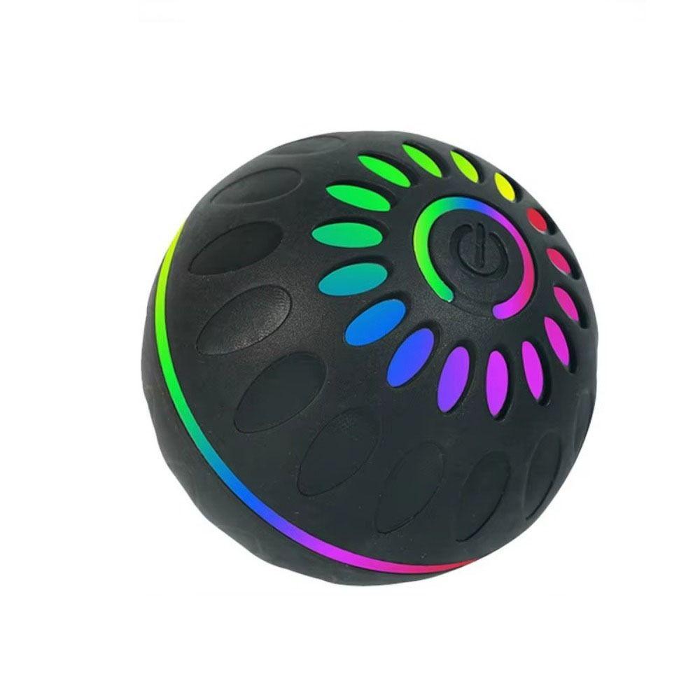 Rechargeable Automatic Dog Ball Luminous Electronic Interactive Rolling Ball Interactive Obstacle Avoidance Auto Moving Dog