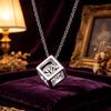 New Popular 925 Sterling Silver Noble Shiny Zircon Square Pendants Necklaces For Women Fashion Jewelry Valentine's Day Gifts