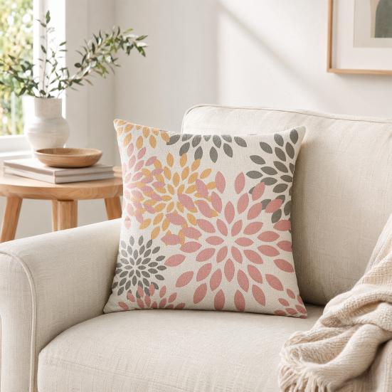 Nordic Style Pillowcase, Soft Breathable Geometric Pattern Cushion Cover, Durable Home Accent, for Sofa Bedroom Bohemian Decor