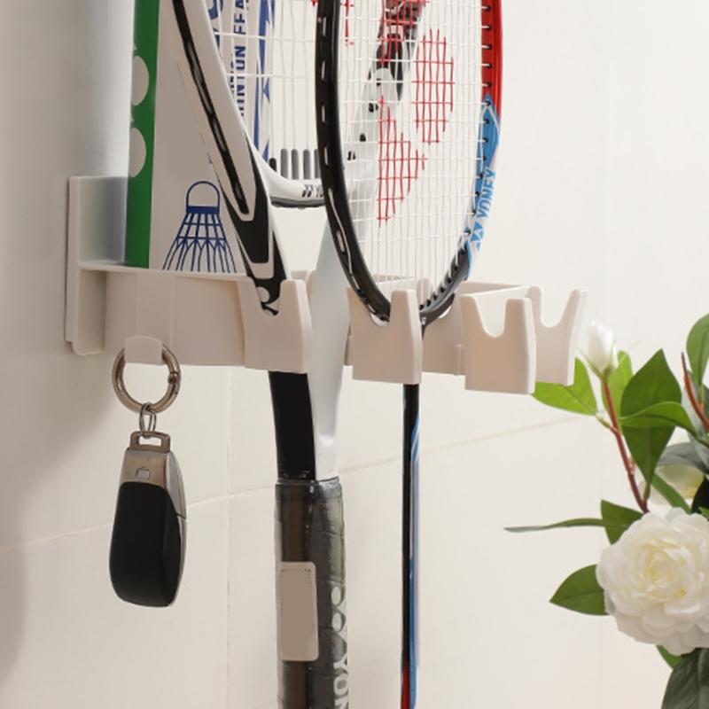Fast Assembly Sports Gear Wall Organizers Multifunctional Racket Stand for Domestic Fitness Club Use