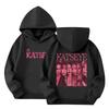Kids Long Sleeve Letter Print Hooded Sweatshirt Pullover