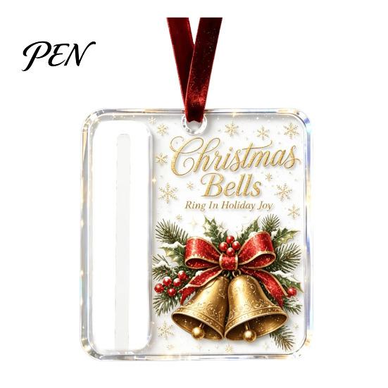 Stocking Stuffer Money Holder Personalized Christmas Cash Ornament, Custom Acrylic Clip for Holiday Versatile Tree Decorations, Unique Hanging