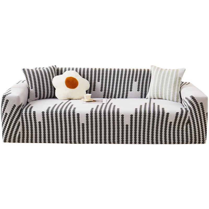 Zimowy pluszowy pokrowiec na sofę Jednoczęściowy pokrowiec na sofę Tkanina Odporny na zarysowania Antypoślizgowa poduszka na sofę