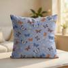 Butterfly Pattern Cushion Cover Silky Short Plush Invisible Zipper Dustproof Sofa Pillow Case For Home Decor