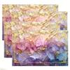 4pcs, Light Luxury Style Placemats, Four Seasons Table Mats, Fluid Art Created Ink Textured Features, Heat-Resistant Coffee Placemats, 12 X 18 Inch, S