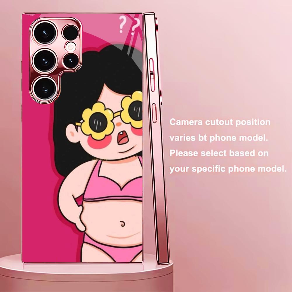 Bikini girl fashion funny Phone Case Glass TPU Smartphone Case for Samsung Galaxy S26 S25 S24 S23 S22 FE Ultra Plus coque Funda