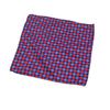 Red Silk Printed Pocket Square for Men - 30cm Small Scarf for Suit or Shirt