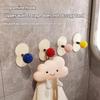 Heavy Duty Hanger Hooks Punch-Free Towel Hanger Colorful Bathroom Adhesive Wall Hook