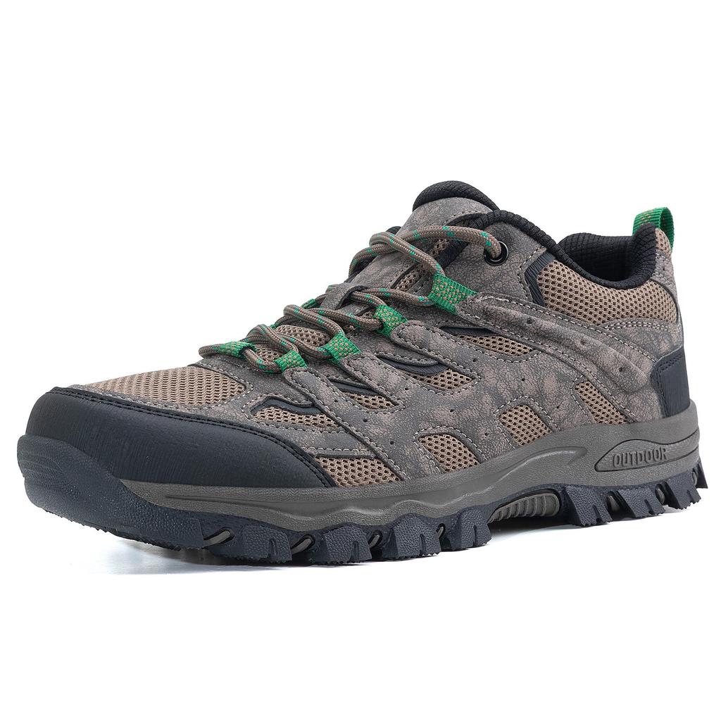 Men's Large Size Thick Sole Mesh Hiking & Trekking Shoes - Outdoor Casual Footwear