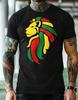 Reggae tričko, Pánské Jamajka Lev Reggae Jamajská vlajka Rastafariánské Rasta top