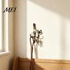 No Drill Wall Hook Cat Butt Wooden Hook, Double with Strong Adhesive Backing Corridor Organizer Durable Cat-Shaped Decorative for Keys Bags