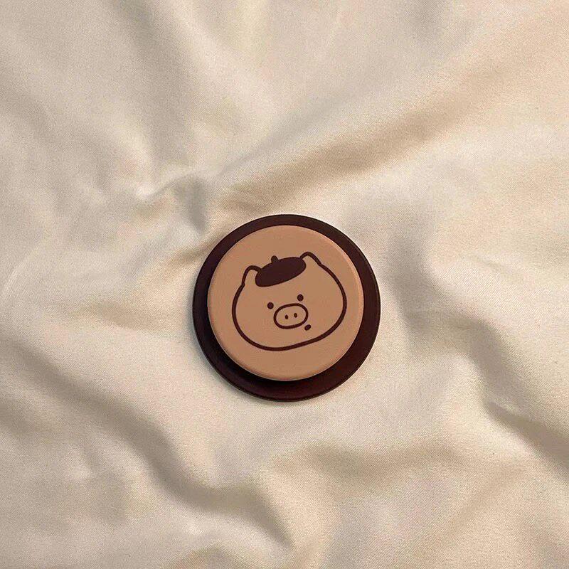 Cute Cartoon Pig Magsafe-Compatible Phone Holder with Air Cushion