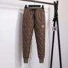Plus Size Women's Down Cotton Pants Winter Thick Warm Harem Pants Elastic High Waist Casual Loose Trousers Pantalons