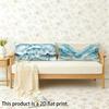 Blue Ocean Wave Pattern Pillowcase Suitable For Sofa Bedroom Car Pillow Cover Cushion Rectangular Back Cushion