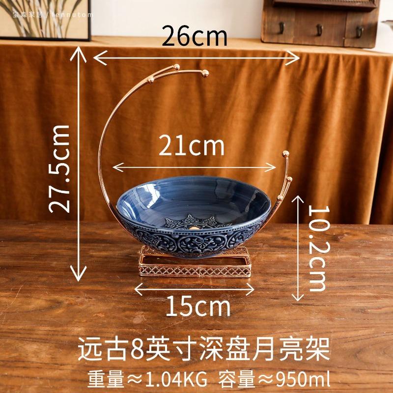 Ceramic High Footed Cake Tray Dessert Plate Cake Stand Display Stand Fruit Plate Dim Sum Dish Snack Bowl Bread Plates