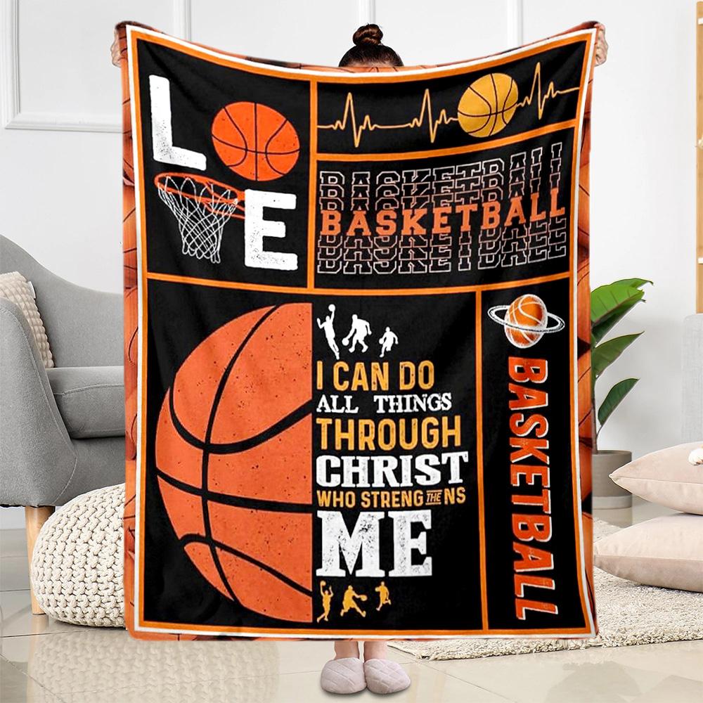 Basketball Faith Strength Blankets are suitable for living rooms, bedrooms, camping, and other places, making them an ideal choice for gifts.