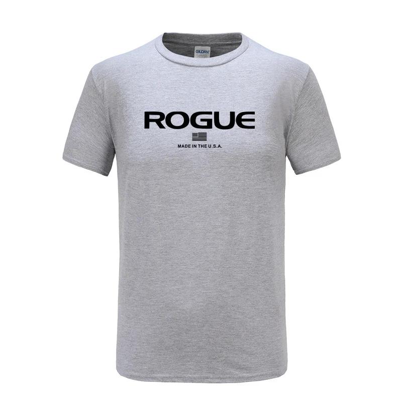 Rogue Fitness Custom Print T-Shirt for Casual Crew Neck Short-Sleeve Fashion Summer T-Shirts Tops Regular and Oversize Te