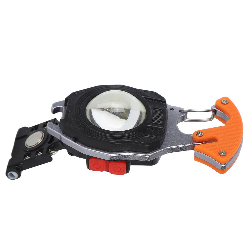 Mini Flashlight Multi Function Small LED Flashlight Orange 6 Light Modes Small Flashlight for Home