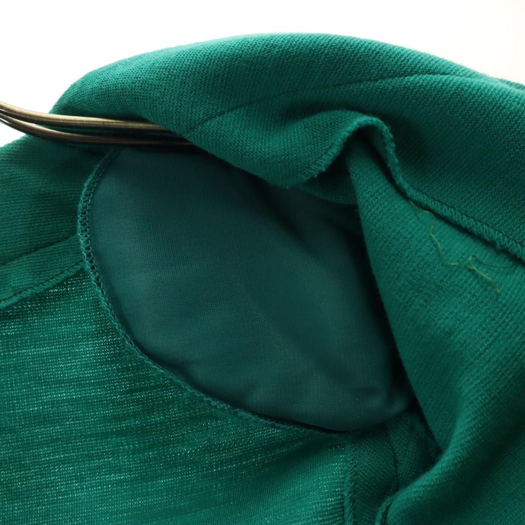 LANVIN BOUTIQUE 80s Made In France Vintage No Color Jacket 38 Green Women Used