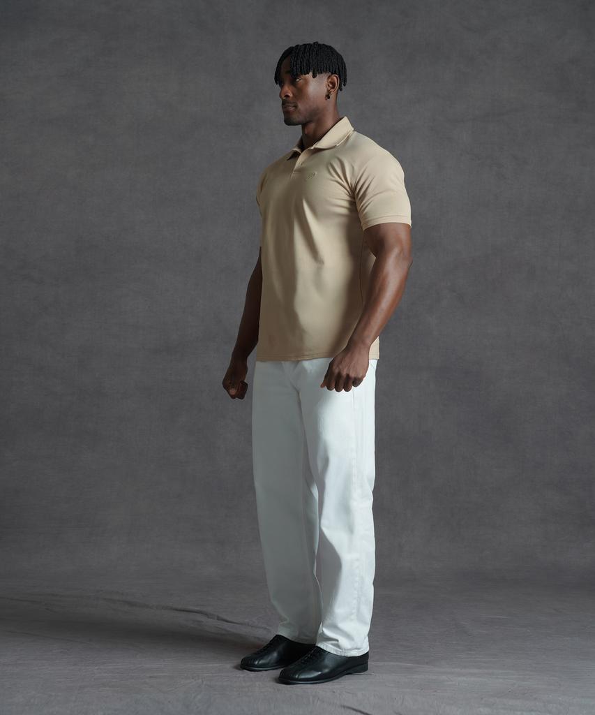 PHERMENON [2Pack] Muscle Fit Lettering Plain Collared T-Shirt (4 Colors)