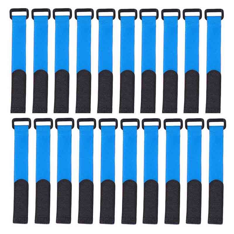 10Pcs/Set Reusable Fishing Rod Tie Holder Strap Suspenders Fastener Hook Loop Cable Cord Tie Belt Fishing Tackle Box Accessories