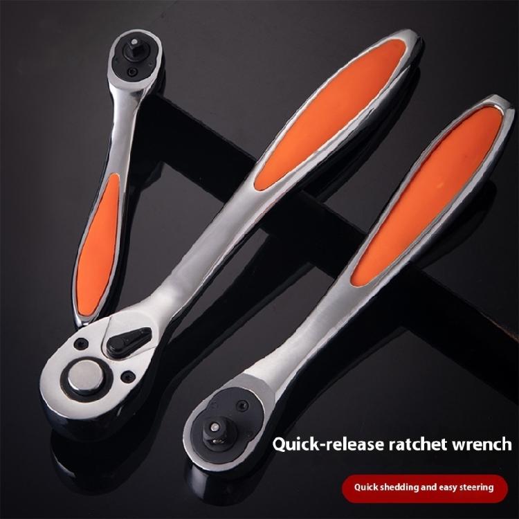 Socket Wrench, 3/8" Drive Ratchet Socket Wrench,Reversible Ratchet Wrenches with Ergonomic Grip Handle