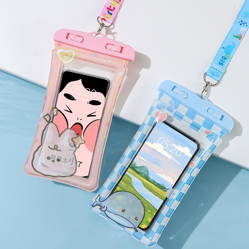 7.2 Inch Waterproof Phone Pouch Drift Diving Swimming Bag Underwater Dry Bag Case Cover For Phone Water Sports Beach Pool Skiing