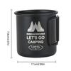 300 ml Camping-Wasserbecher mit faltbarem Griff, Camping-Becher aus Aluminiumlegierung, Tee-, Bier- und Kaffeebecher, leicht, für Camping und Wandern