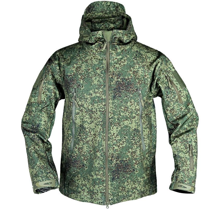 Softshellová bunda Sharkskin: Zesílený, větruodolný, teplý horolezecký oblek s podšívkou z aksamitu