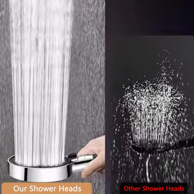 Upgrade High Pressure Shower Head with Filter 13cm Large Panels 6 Modes Adjustable Shower Head Spray for Bathroom Accessories