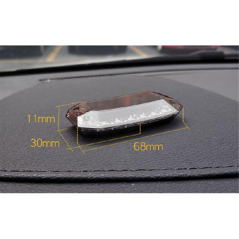 Solar Car Alarm Simulator That Simulates An Alarm, With Flashing Led Indicator, Anti-Theft, Blue Color