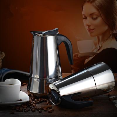 100/200/300/450/600 ml classique en acier inoxydable 304 Bar Percolateur Bureau Machine à café familiale Cappuccino octogonal Moka Latte Pot Machine à expresso