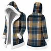 Men's Casual Plaid Print Jacket Fall Winter Outerwear for Everyday Wear