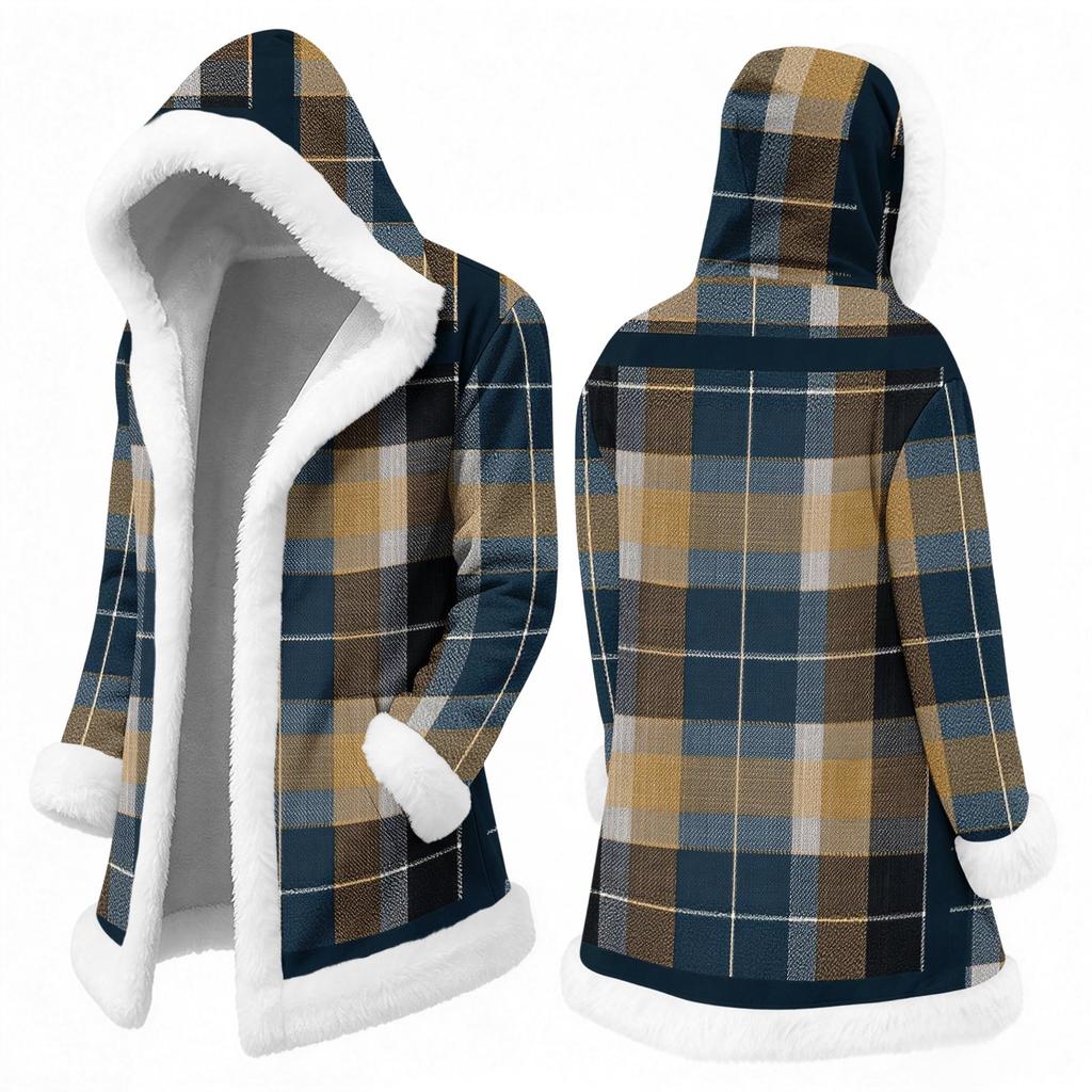 Men's Casual Plaid Print Jacket Fall Winter Outerwear for Everyday Wear