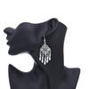 Ethnic style Kazakh earrings women's retro high-end fringed earrings Xinjiang Miao Yin exotic style festival earrings