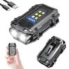 Linterna de Bolsillo LED Potente Super Brillante Multifuncional Magnética COB EDC Mini Llavero Linterna Recargable