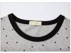 High-Quality Women's Polka Dot Long Sleeve Slimming T-Shirt - Fall 2025 Collection