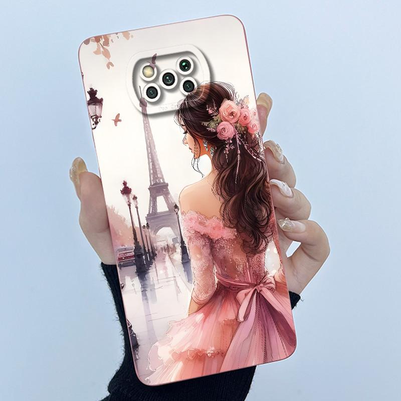 Case For Poco X3 Pro / Poco X3 NFC Sweet Girls Cats Silicone Soft Back Cover For PocoX3 X3Pro X3NFC Bumper Protective Casing