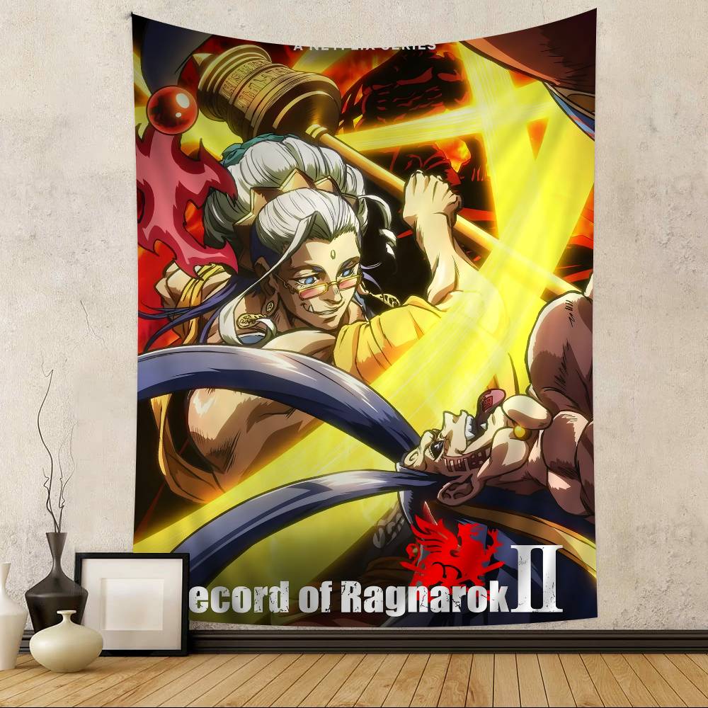Anime Record Of Ragnarok Tapestry Art Printing Japanese Wall Tapestry Anime Wall Hanging Home Decor
