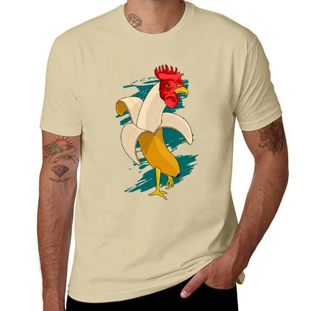 Chicken Banana Farming chickens T-Shirt quick-drying quick drying vintage anime shirt boys animal print shirts graphic tee men