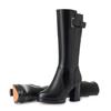 Bottes d'hiver femmes bottes hautes femme plate-forme talons hauts laine bottes longues chaudes pour femmes